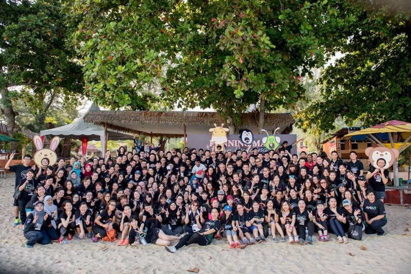 Batu Ferringhi Beach Team Building Group Photo